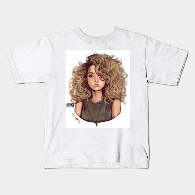 Tori Kelly Kids T-Shirt by VactuART